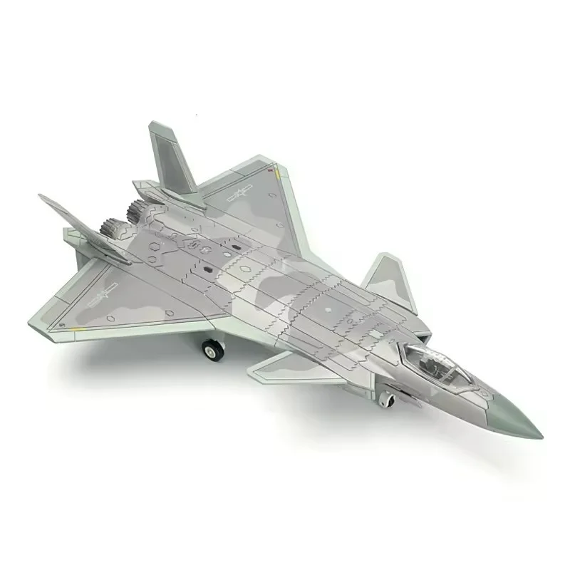 ABS 1/72 J-20 modelo de combate serie militar creativa bloques de construcción DIY decoración juguetes ensamblados para niños regalos de navidad