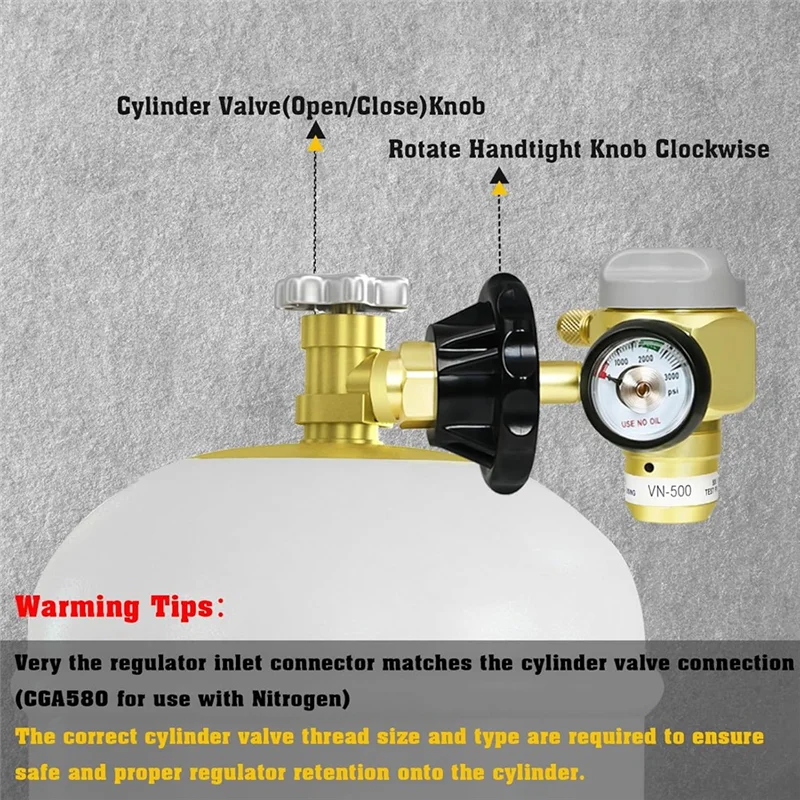 

ABDJ-VN-500 Nitrogen Purge Regulator And Flow Meter Hybrid Design, Nitrogen Purging Regulator TST 500PSIG