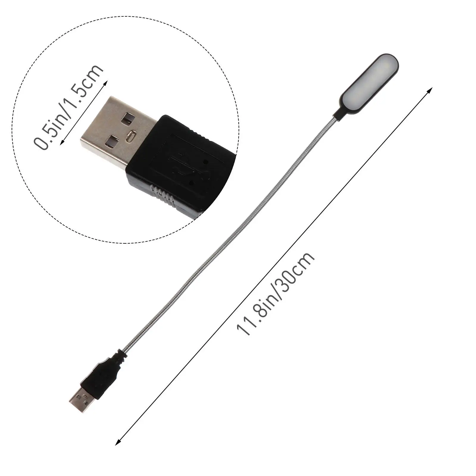 2Pcs Affordable Laptop Lamp Portable Mini Reading Light Bright Enough for Work Study Compact Size for Table Desk