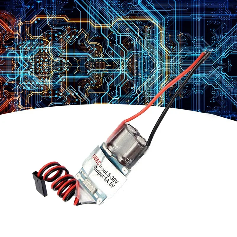 وحدة تنظيم الجهد الكهربائي لطائرة الصليب الأحمر ، دائم ، خارجي بيك أوبك ، خطوة 5 فولت ، مستقبل FPV ، 5A ، 2-7S