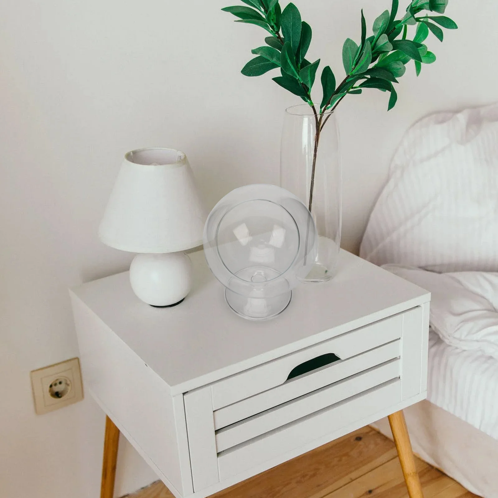 

1Pcs Micro Landscape Bottle Premium Glass Succulent Flowerpot Decorative Vase Transparent Storage Container Home Organizer