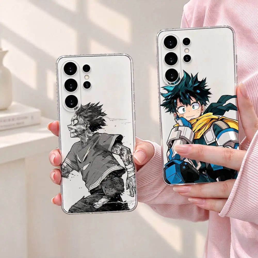 My Hero Academia Izuku Midoriya gift Phone Case Transparent Silicone Soft For Samsung S25,S24,S21,S22,S23,S30,Ultra,S20,Plus,Fe