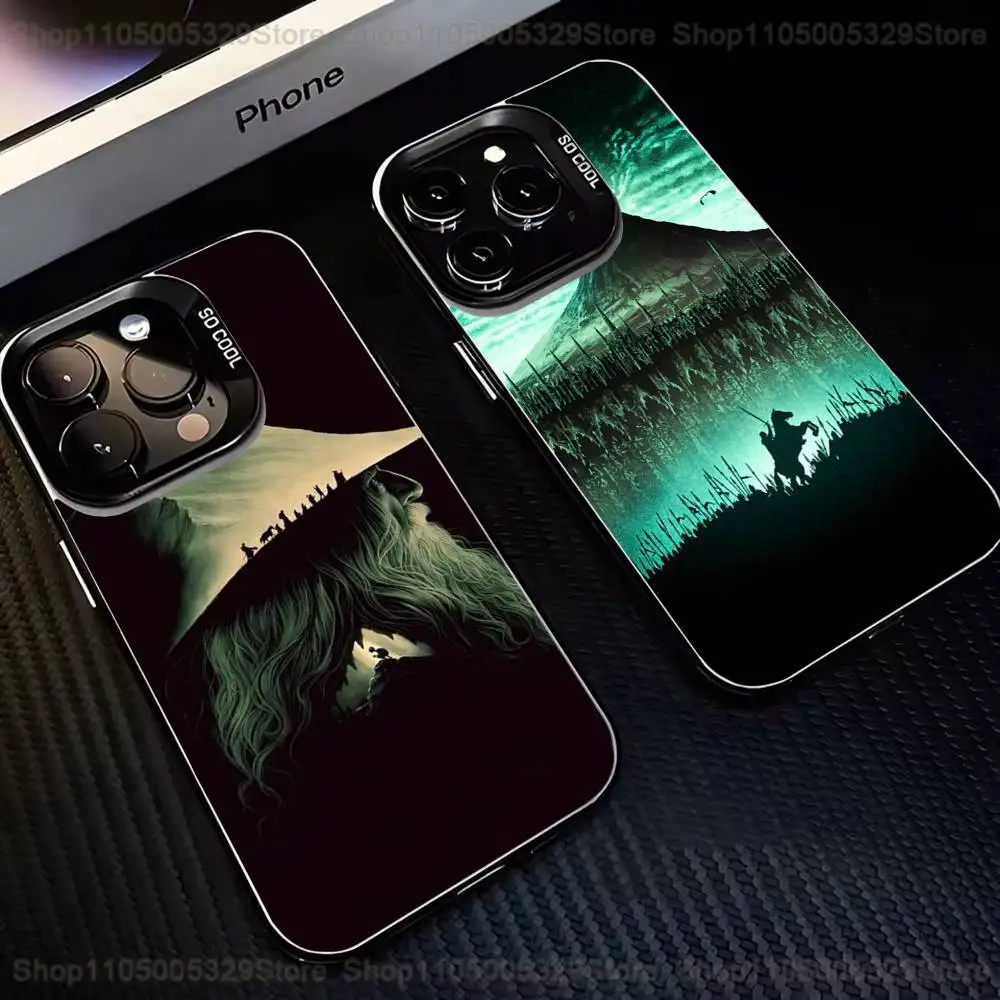

Graphic Design L-Lord of the R-Rings Phone Case For iPhone 16,15,14,13,12,11,Mini,Pro,MAX Black Matte Shockproof Cover