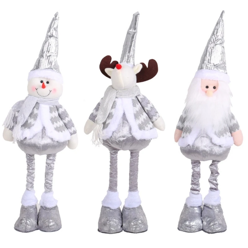 Weihnachtswichtel-Teleskop-Ornament-Puppe, kreative Rentier-Puppe für Baumfenster