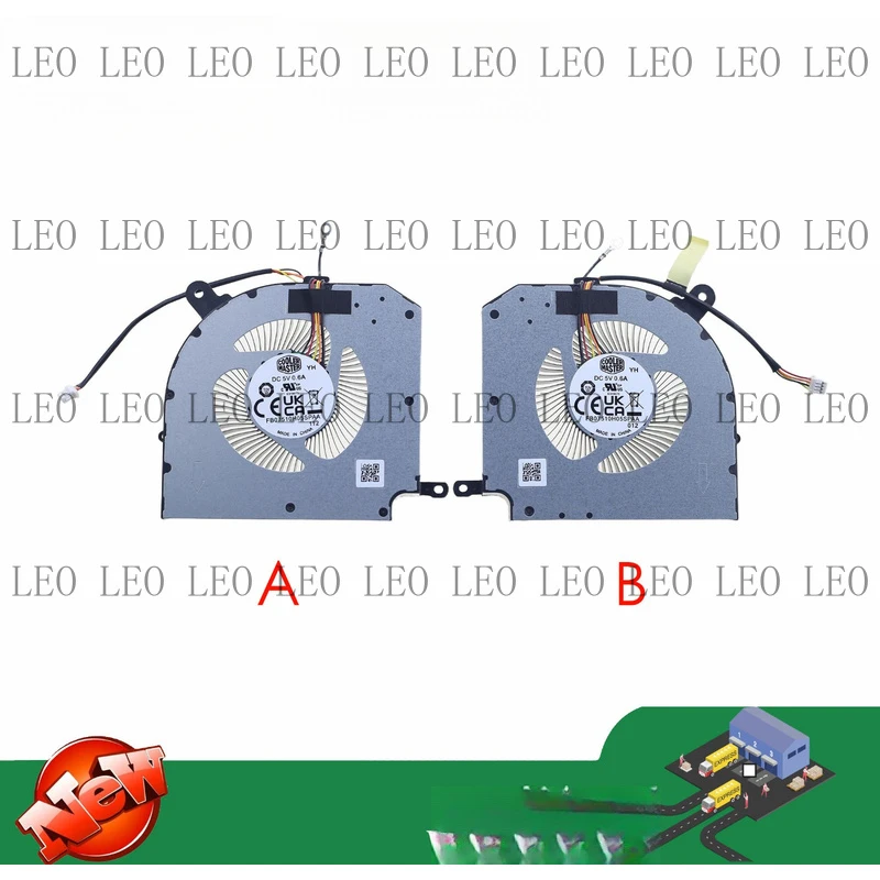 

SS Laptop Cooling Fan FB07510H05SPAA DC5V 0.6A 4-Pin