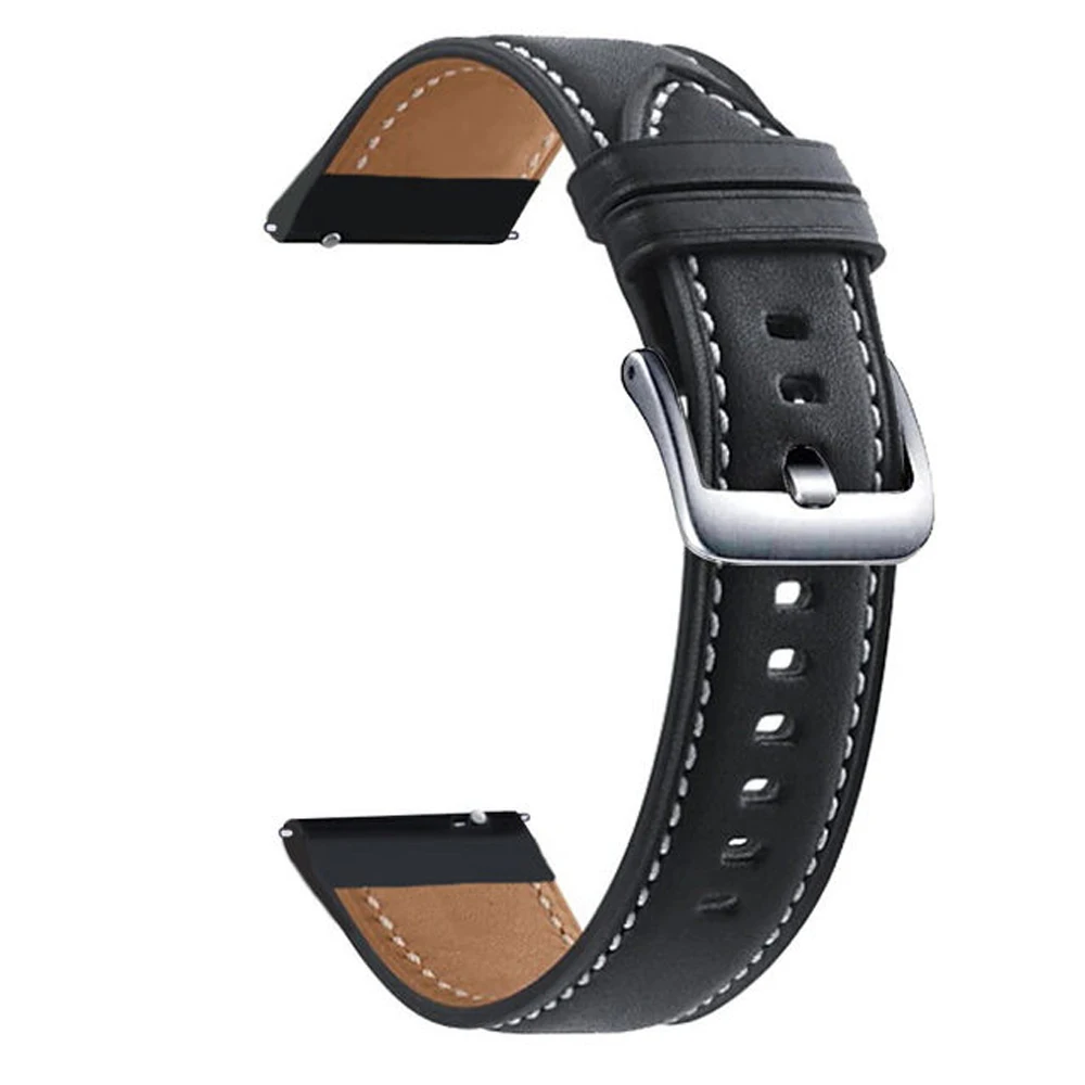 Bracelet de rechange en cuir pour montre connectée Huami Amazfit GTS3/GTS 2e 4 2, 20mm, 42mm, GTR