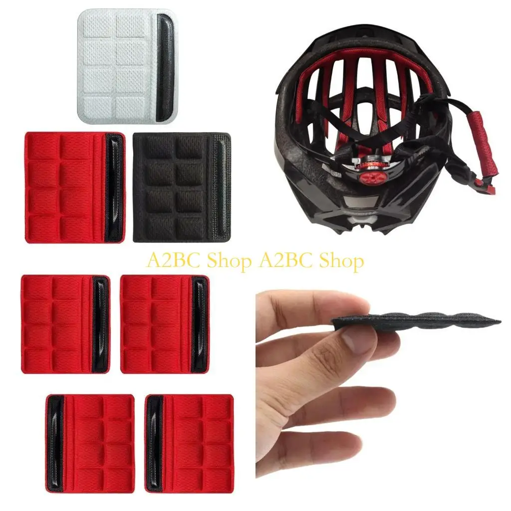 

A2BC Easy Clean Helmets Cushion Set with Chin Strap for Outdoor Cycling Comfort 4pcs