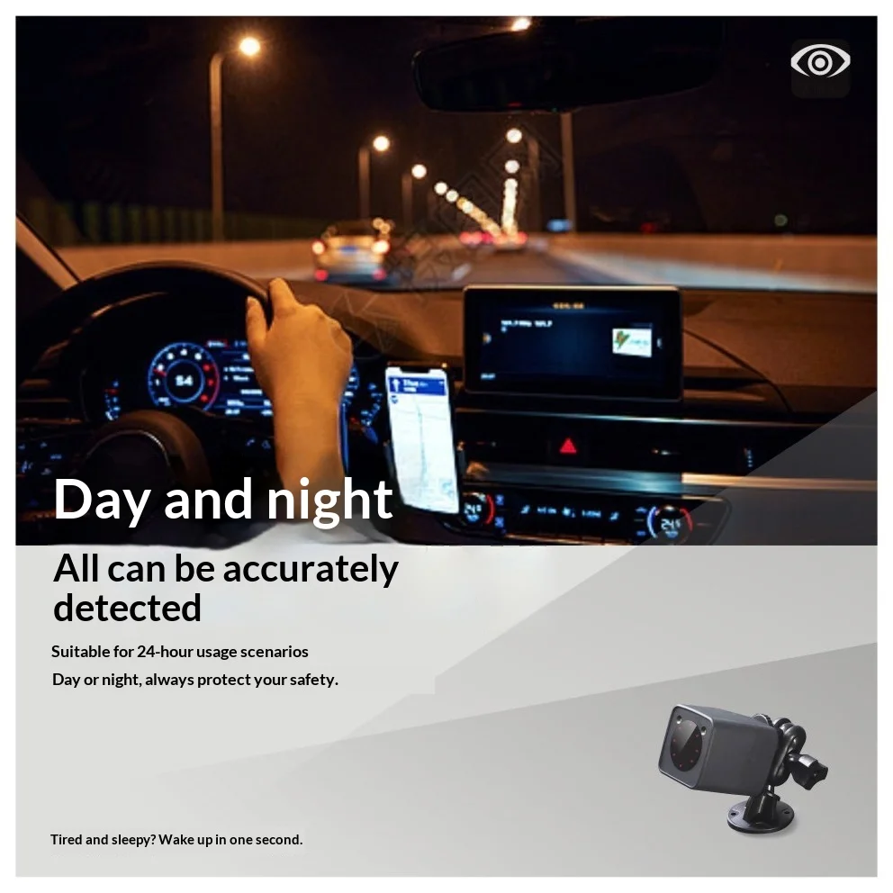 S1 Intelligent Fatigue Warning Device for Car Long-Distance Sleepy Reminder Driver Anti-Sleeping Call Closed-Eye Monitoring Face