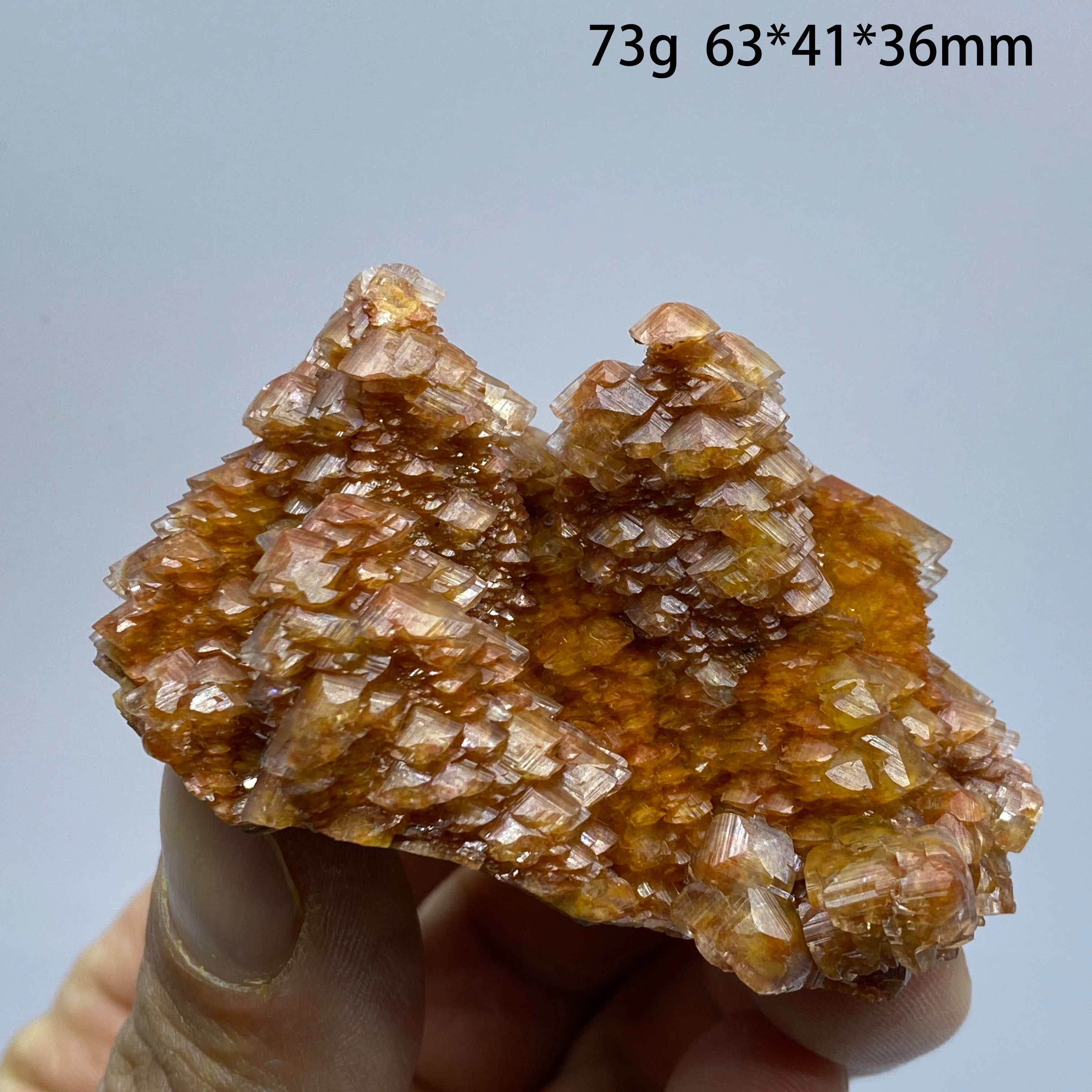 Natural Stone Red Calcite Crystal Cluster Mineral Specimen Raw Quartz Rock Decoration Rough Healing
