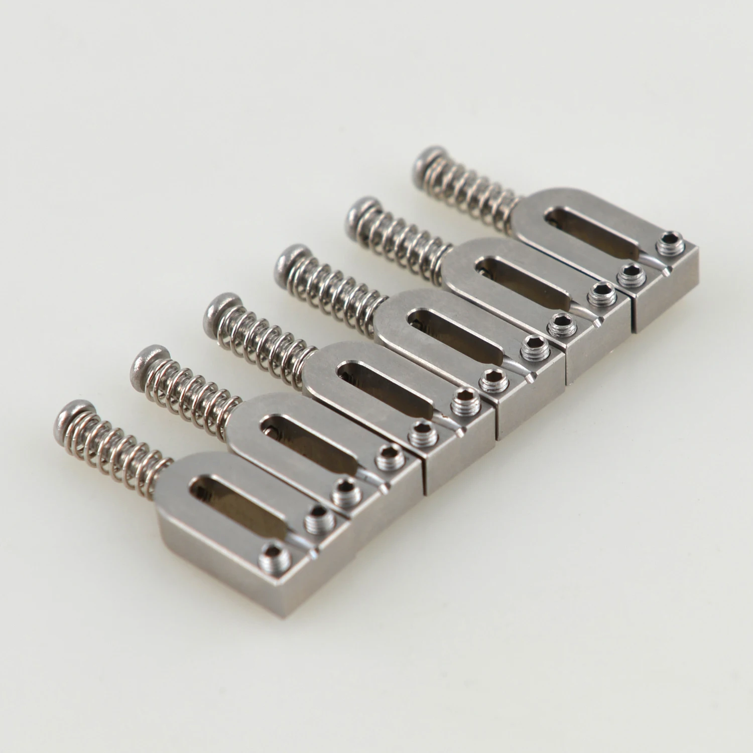 

HS Style A Set Stainless Steel Guitar Bridge Saddle for 6 String Electric Guitar