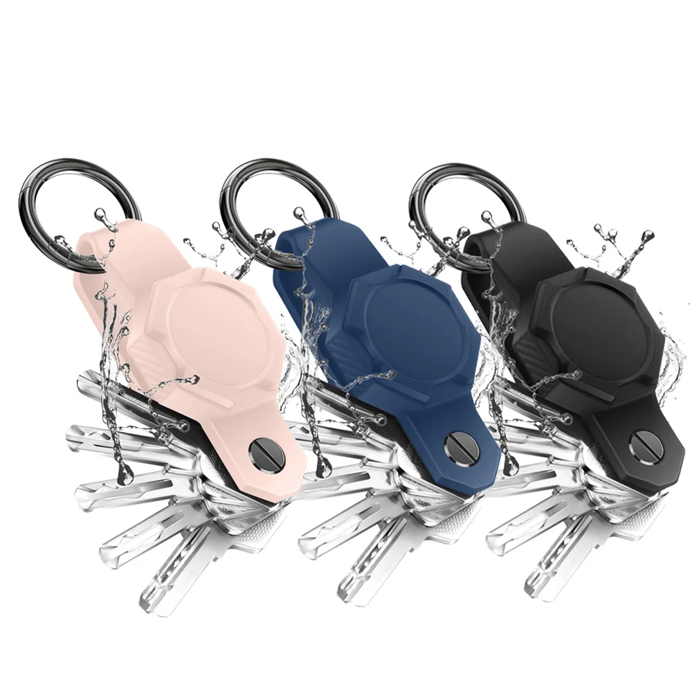 Apple AirTag Locator com Fix Keychain parafuso, plástico rígido proteger caso, impermeável, Anti-Lost, Anti-Scratch para crianças, Pet Collar, Fix