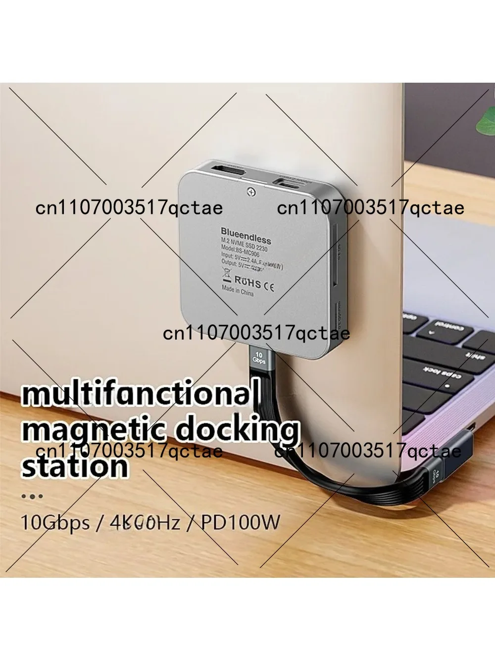 

Bestseller 2230M.2 NVME SSD Case Magnetic Attraction Expansion Hdmi Fast Charging 3.2type-c Notebook Docking Station