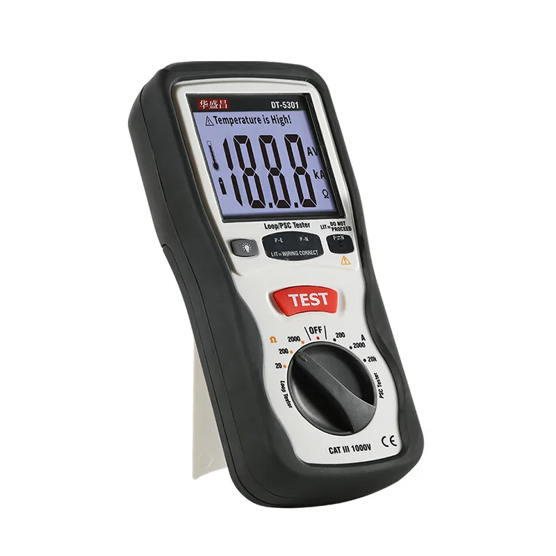 CEM DT-5301 DT-5302 اختبار المقاومة المنخفضة المهنية الرقمية التأريض جهاز اختبار المقاومة العزل تستر ميلي أوم متر