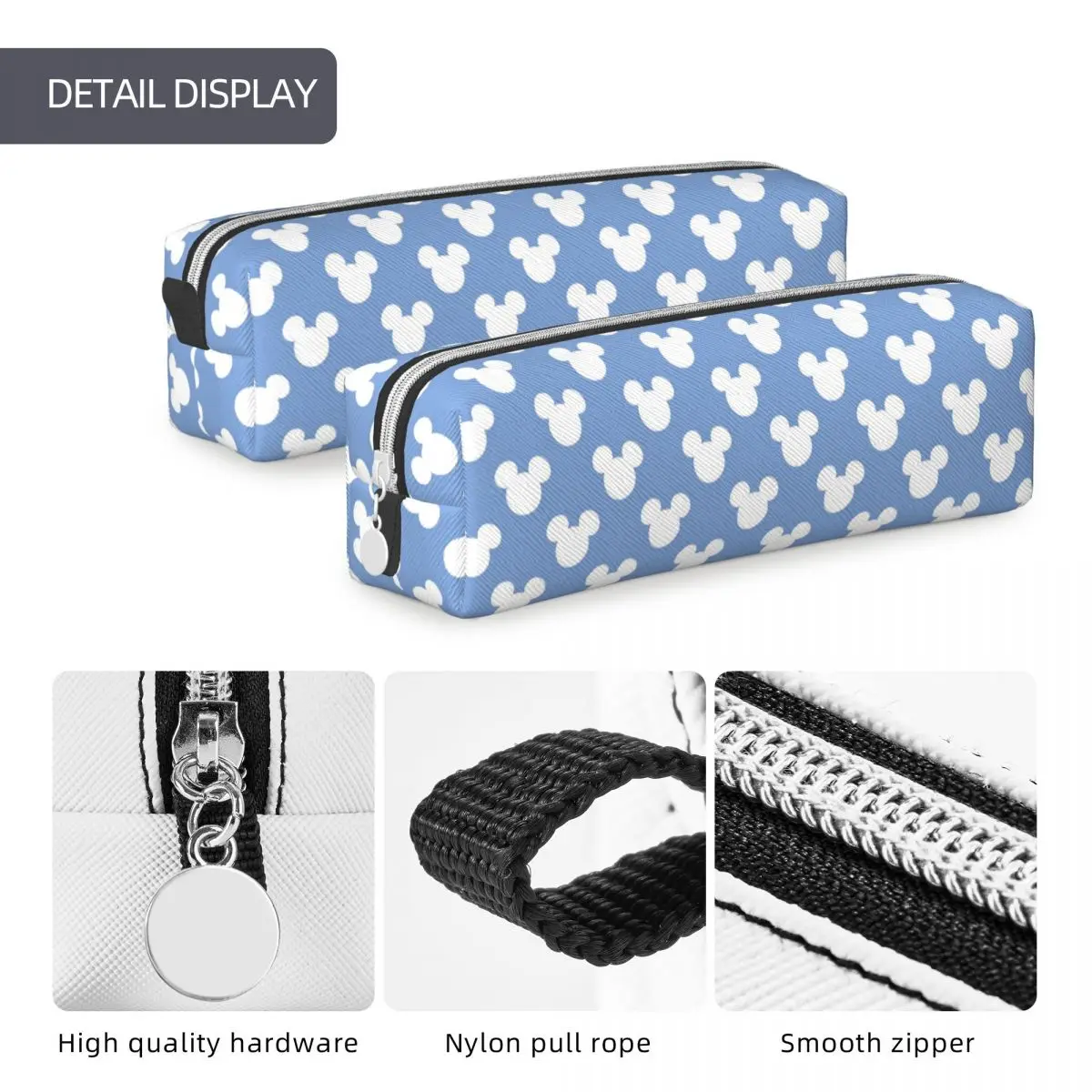 Creative Mickey Mouse (15) Pencil Case Pencilcases Pen Box for Student Big Capacity Bags Students School Zipper Stationery