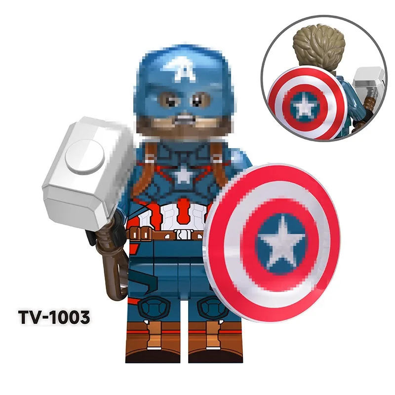 

TV6201 Super British series Ultron Wanda bizarre doctor assembled building block toy figurine TV1001-1008