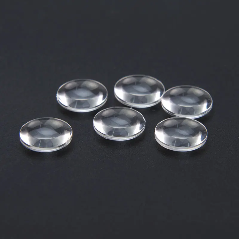 

5PCS 10mm Double Convex Lens Focal length 14mm Optical PMMA Acrylic LED Condenser Lens