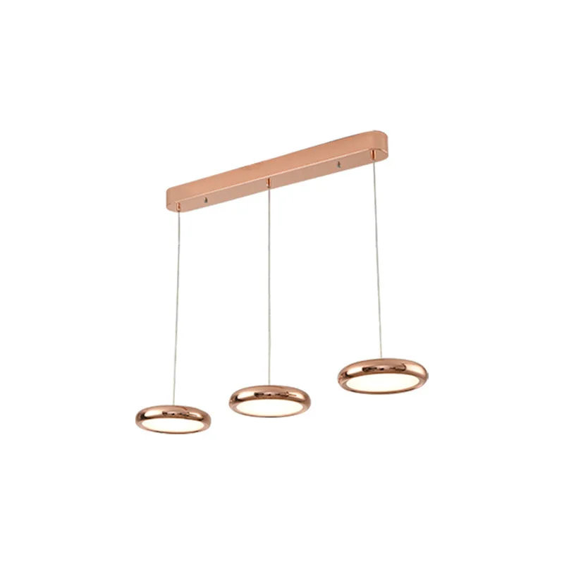 

Dining room chandelier, long plate three-head dining table living room chandelier