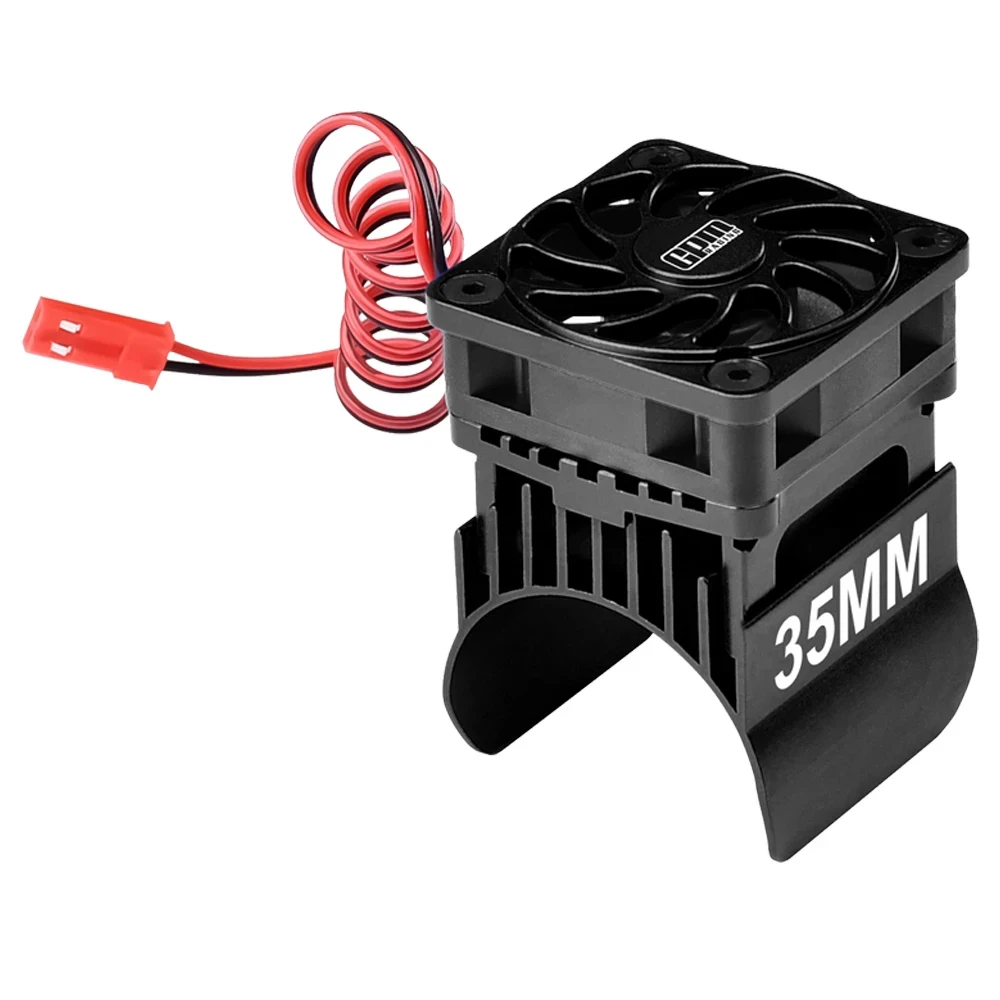 GPM para TRAXXAS Mini Maxx Monster Truck 107154-1 RC coches ventilador de refrigeración de aleación de Metal y disipador térmico de Motor de 35mm 3384