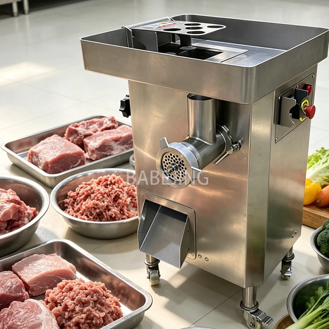 Meat Slicer Grinder Machine Commercial Electric Meat Cutter Mincer for Restaurant Butcher Store Processing Machinery