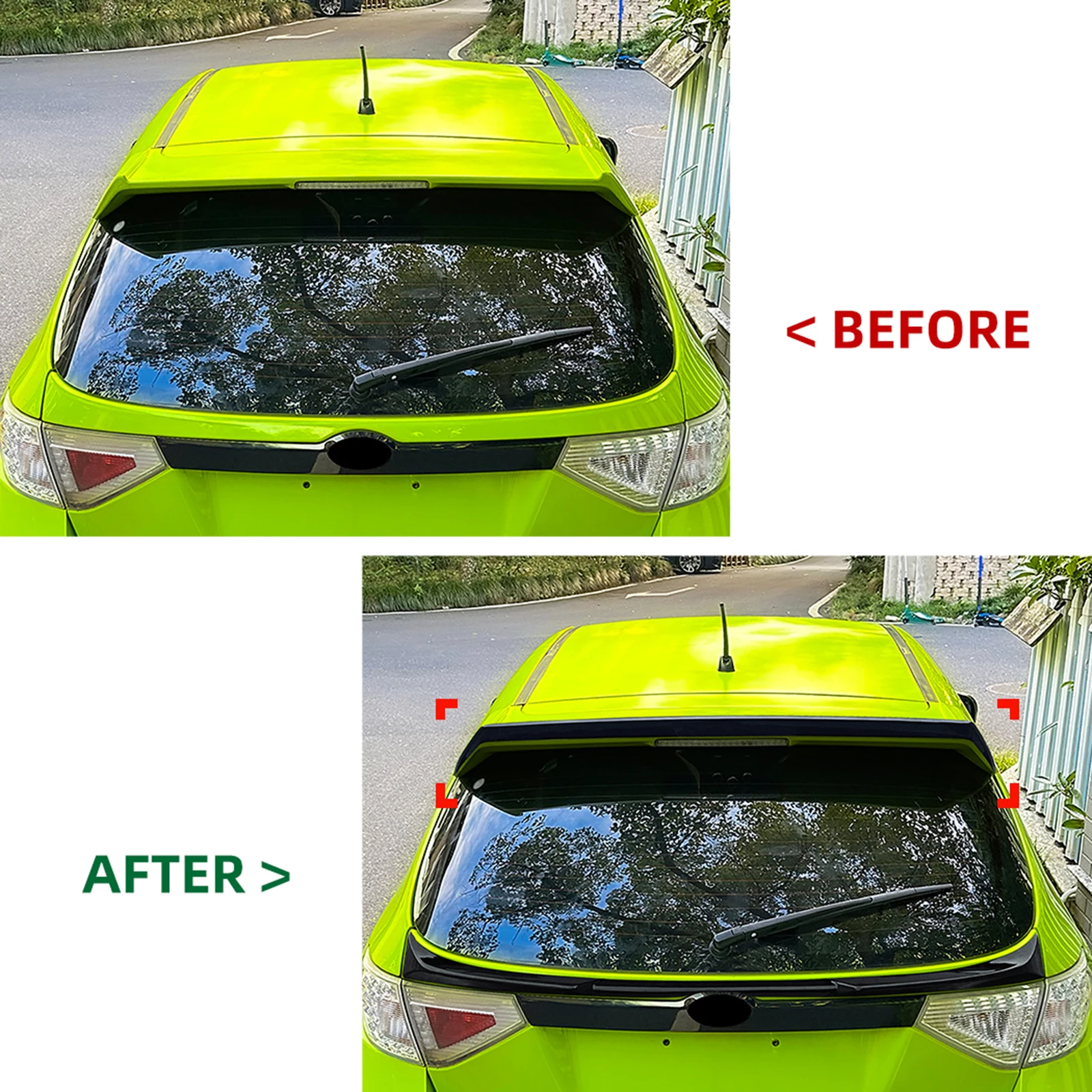 لسوبارو امبريزا GRB WRX STI 2008-2014 هاتشباك الخلفي الجذع سقف المفسد الجناح الشفاه الذيل الباب الخلفي العلوي الخائن