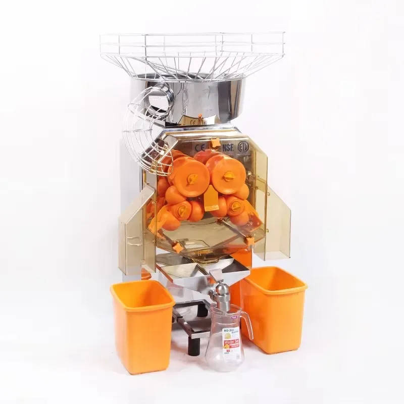 High Efficiency Fast juicing Automatic 370W Juice Extractor with Tap Control 40 Oranges/Minute for Home Use Food Shop and Hotels