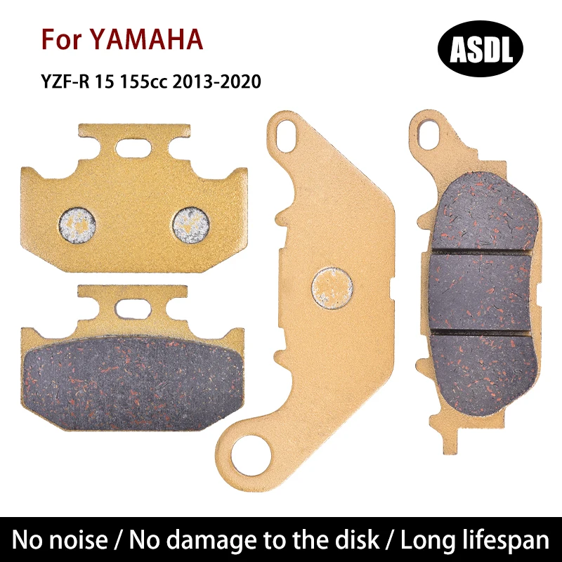 Front Rear Brake Pads for YAMAHA YZF-R 15 YZFR YZFR15 YZF R15 155cc 2013 2014 2015 2016 2017 2018 2019 2020 MT15 MT 15 ABS 2025