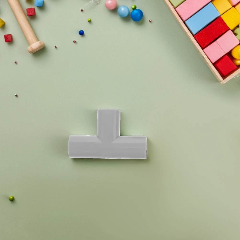 2 قطعة روضة عالمية 3-Way موصلات تجهيزات أنابيب قوية لمنطقة لعب الطفل الآمنة سهلة التركيب قابلة للفصل للتنظيف #4