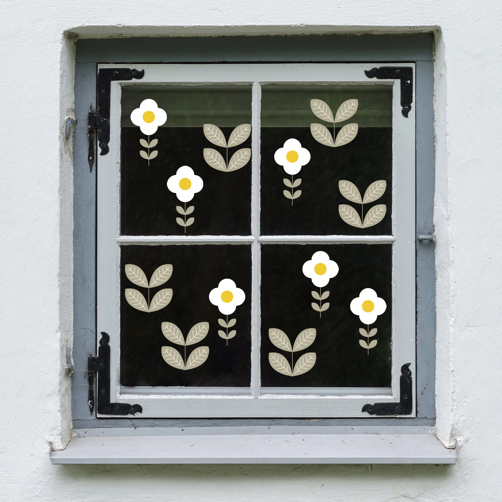 4PCS Floral Branch Wall & Window Decals | Bedroom Home Decor Stickers