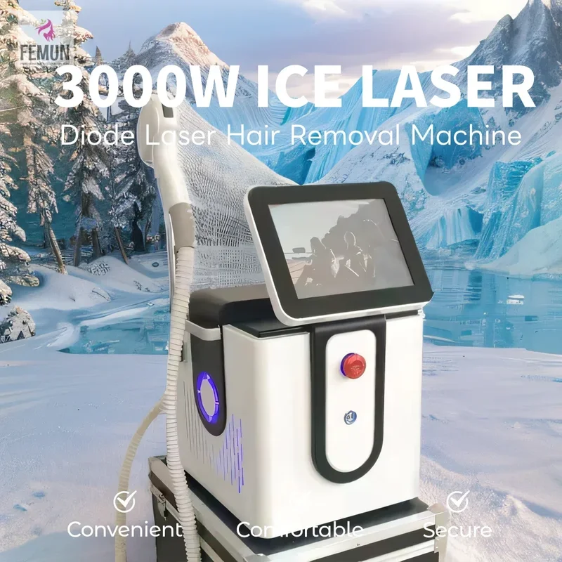 

New Upgrade 10 bar high power 3 Wave Diode Laser Painless Hair Removal Machine Permanent Ice Platin Cooling SystemBig Promotion