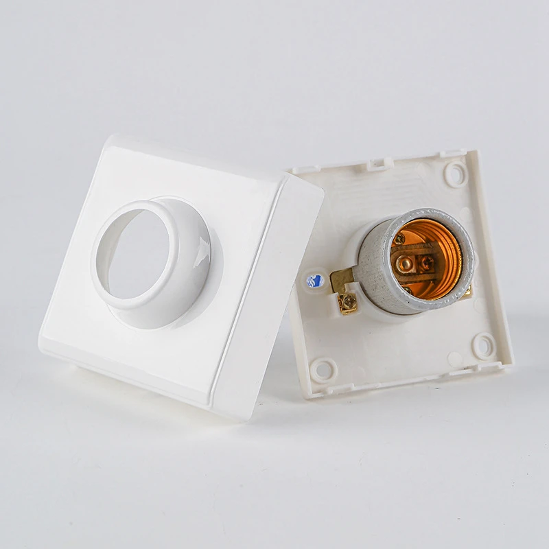 E27 Ceramic Lamp Base Wall Lamp Surface Mounted Screw lamp Holder 110-250V for Indoor Lighting