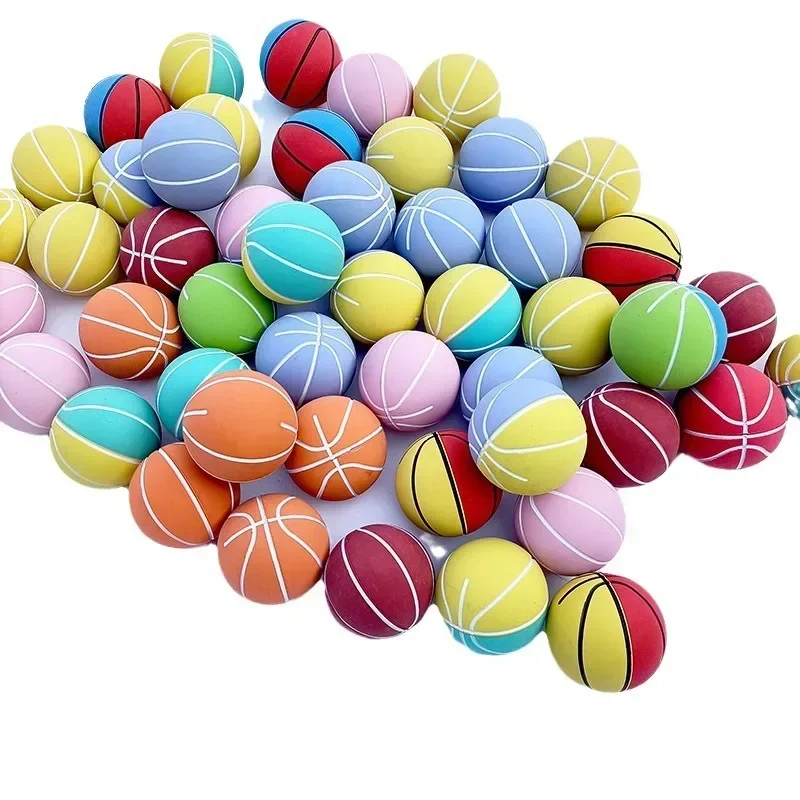 

1PC Jump Ball Soft Rubber Basketball Toys Bouncy Balls Baby Outdoor Indoor Sports Toy High Bouncing Anti-Stress for Kids Adults