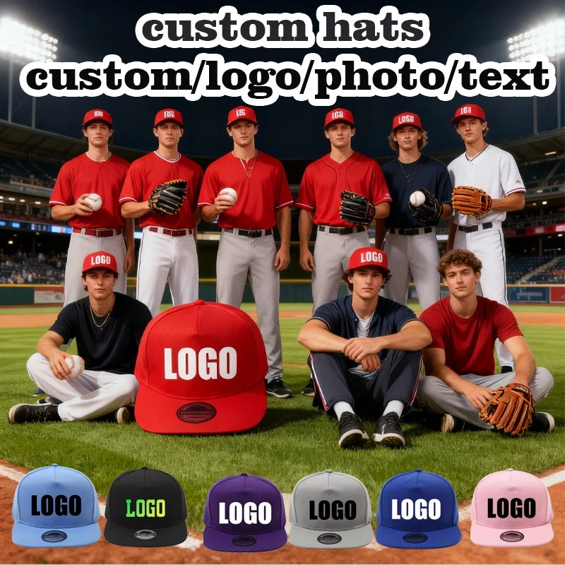 

10 шт. настраиваемых бейсболок с плоским козырьком, регулируемые унисекс-кепки в стиле хип-хоп, кепки для самостоятельной индивидуализации с логотипом/фото/текстом/рисунком