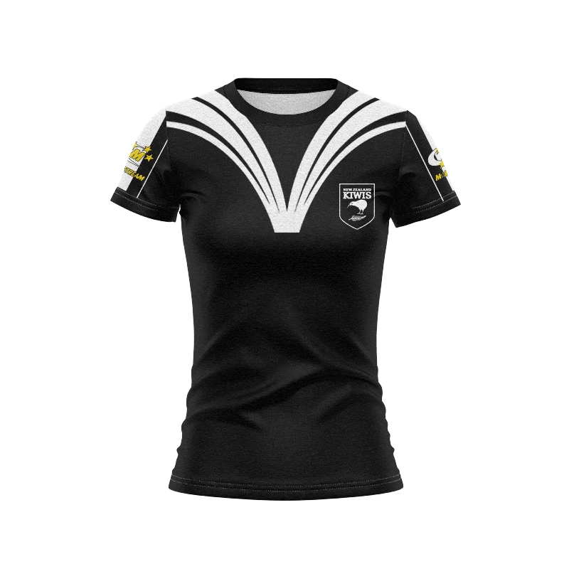 Rugby 2025 New Zealand Team/New Zealanders/Kiwi Ferns Women's Rugby Shirt - Home and Away/New Style-High Quality Football Shirt