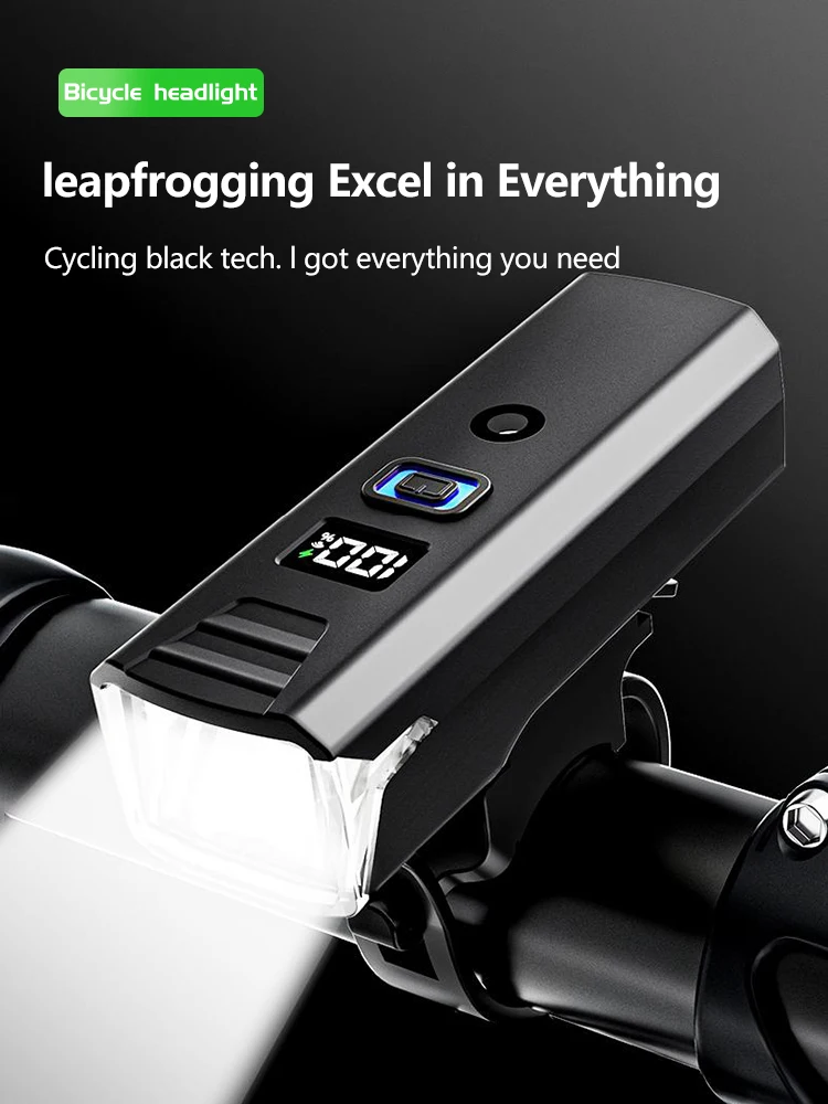 AliExpress cycle zone Intelligent Light Sensing Bike Front Light Type-C Rechargeable MTB Road Bicycle Flashlight Cycling Headlight Bicycle Accessories
