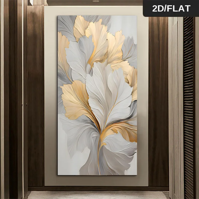 

2D Flat Large Abstract Soft Colors Canvas Wall Art Print, Frameless Modern Minimalist Painting for Elegant Living Room Decortion