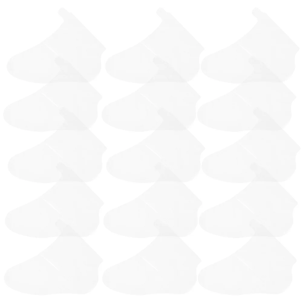 

100pcs Clear Foot Covers For Skating Ski Resorts Amusement Parks Disposable Foot Sleeves Shoe Fitting Protection Pet Material