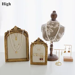 Necklace Display Bust Stand Grace Jewelry Chain Organizer Women Decor Jewelry Display Bust Mannequin for Trades Shows Countertop