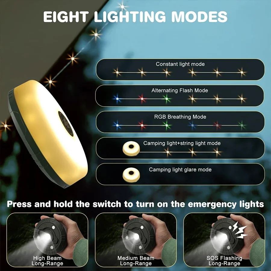 4-in-1 Camping Light LED Reel  - Outdoor Camping Lights String review and price