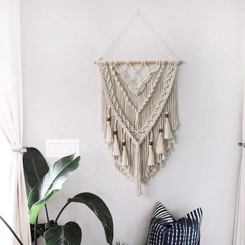 

Boho Tapestry Macrame Boho Woven Tapestry Craft Macrame Boho Tapestry Wall Tapestry Macrame For Living Room Bedroom Apartment