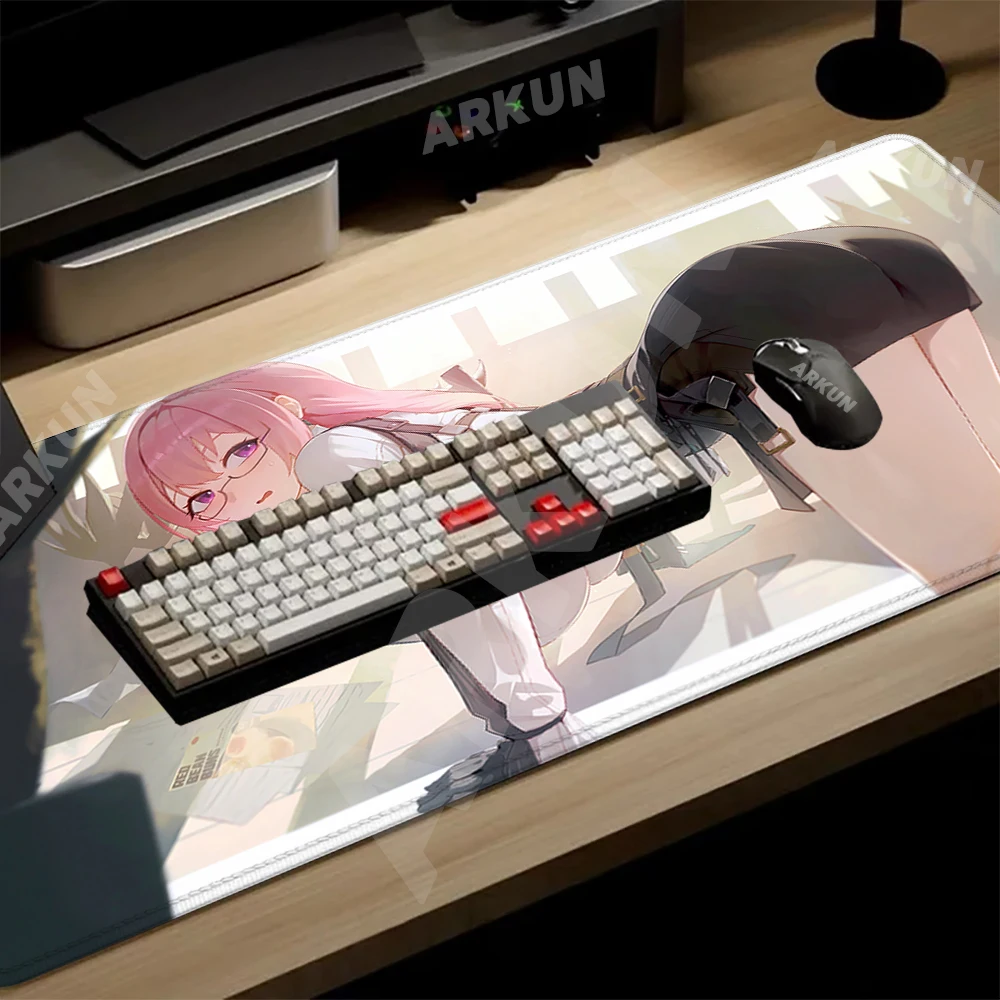 XXL Kawaii Hot Sukishiro Yanagi Popular Zenless Zone Zero Gaming Mouse Pad Game Computer Accessories Company Gamer Laptop Mat