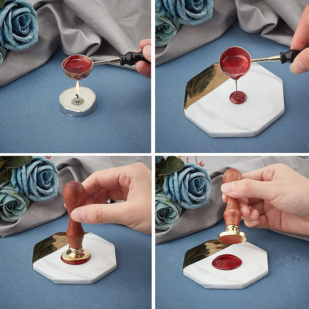 Пентаграмма треугольная Луна шаблон специальный воск печать штамп Diy крафт Скрапбукинг Рождество украшение для свадебного приглашения