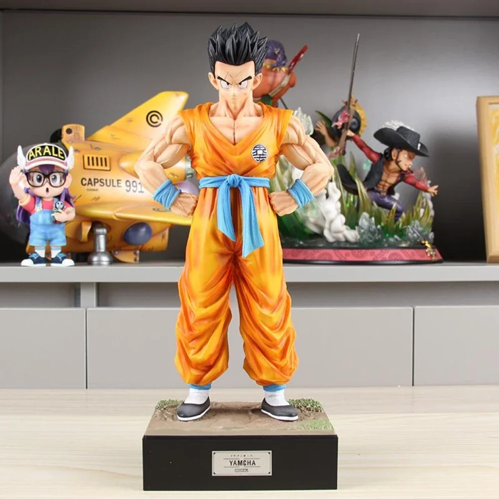 Dragon Ball 31cm Z Fighters Yamcha Anime Action Figure Figuras Model Statue PVC Collection Toys Desktop Ornament Birthday Gift