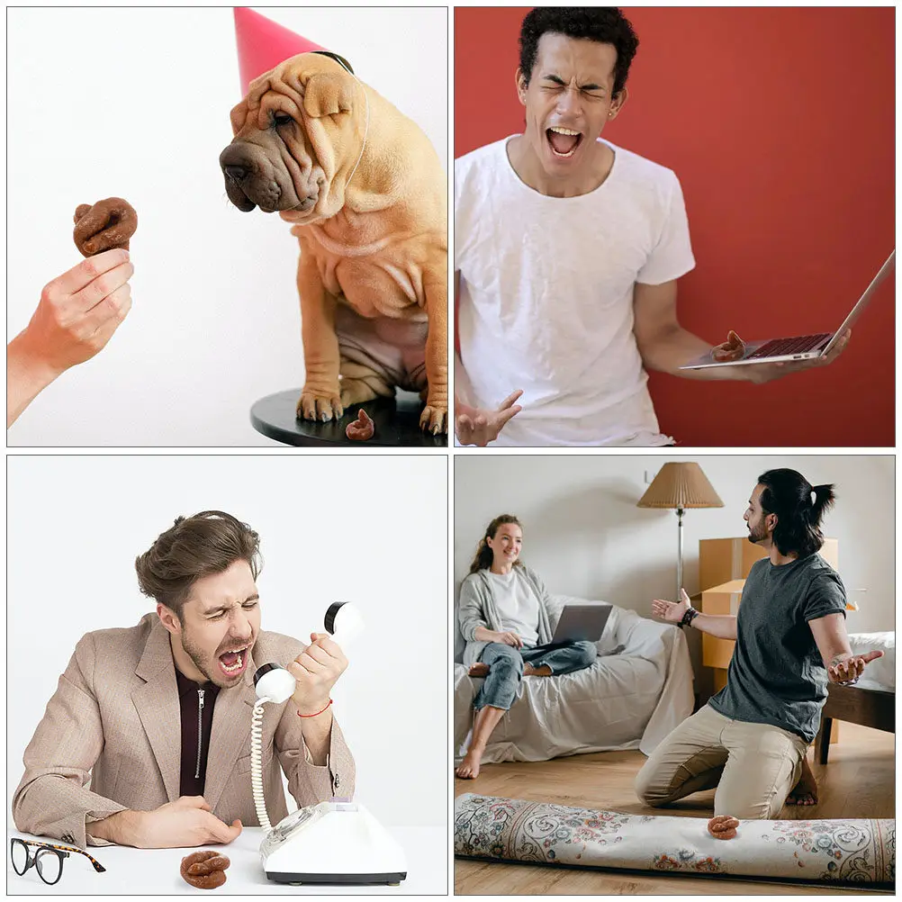 

Набор из 2 штук: Имитация кошачьих экскрементов для розыгрышей, игрушки для вечеринок, Хэллоуина, Дня смеха