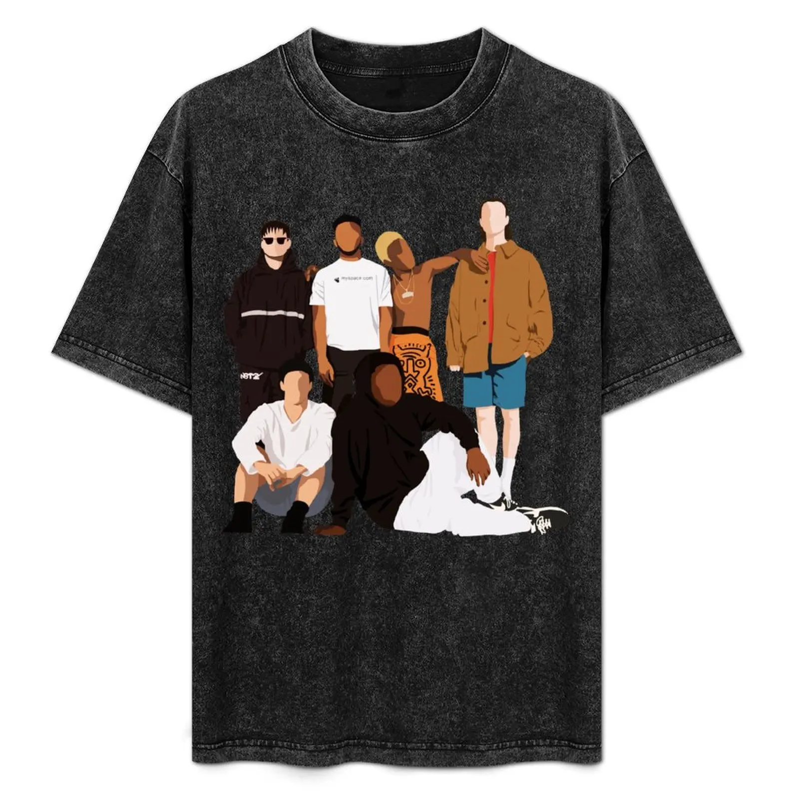 BROCKHAMPTON group photo T-Shirt animal prinfor boys plus sizes heavyweights designer t shirt men