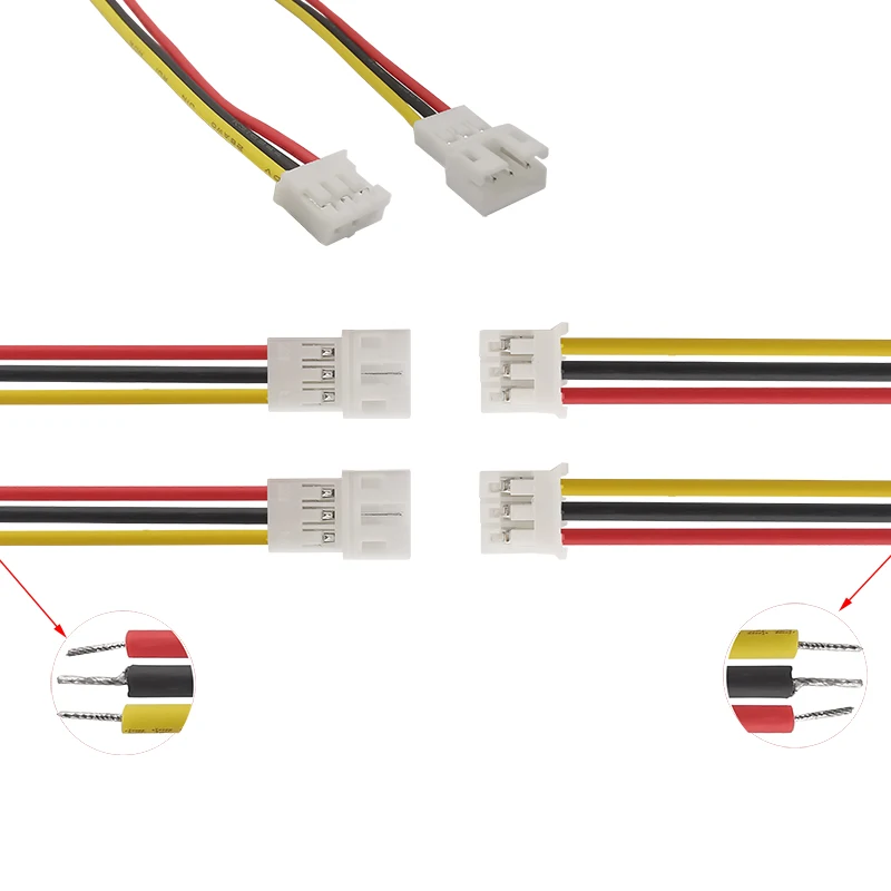 

2/5/10Pair 26AWG Micro JST PH2.0mm 2-6 Pin Male Plug 20CM PH 2.0 Electrical Wire Cable Connector Female Jack