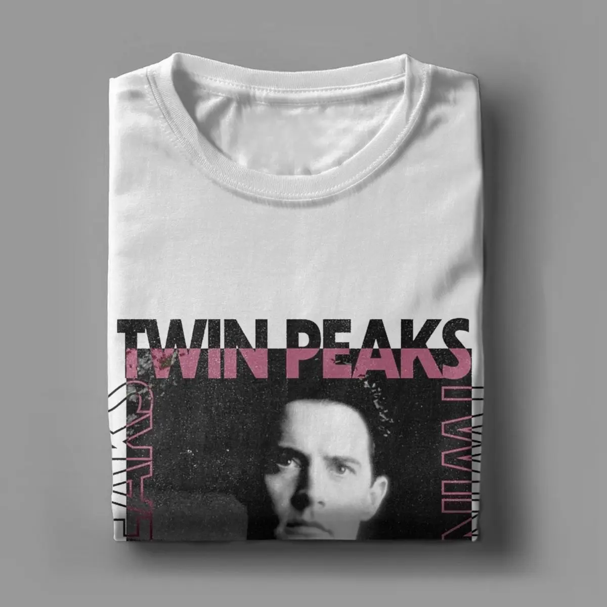 Men Women\'s Poster David Lynch TV Show T Shirt Twin Peaks 100% Cotton Clothes Short Sleeve Round Collar Tees Plus Size T-Shirt