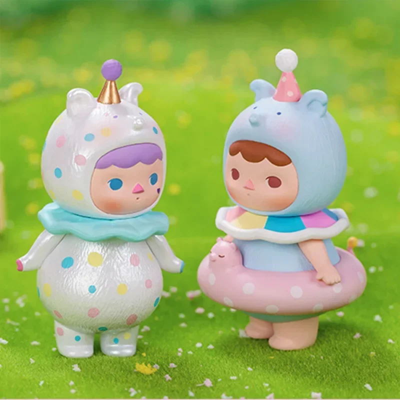 POP MART Pucky Three Little Pigs Series Blind Box Toys Kawaii Anime Action Figure Surprise Mystery Box Dolls Girls Gift