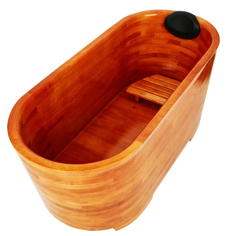 

Bathtub Household Small Unit Japanese-style Bath Bucket Wooden Bucket Bath Bucket Bathroom Solid Wood Bath Beauty