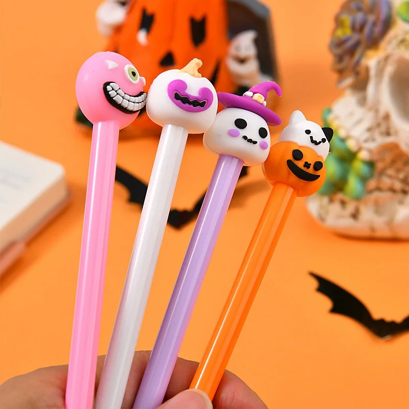 10 قطعة هالوين نمط أقلام محايدة اليقطين ضوء الخفافيش شبح الديكور هدايا الحفلات مهرجان جمع الهدايا توقيع القلم TMZ