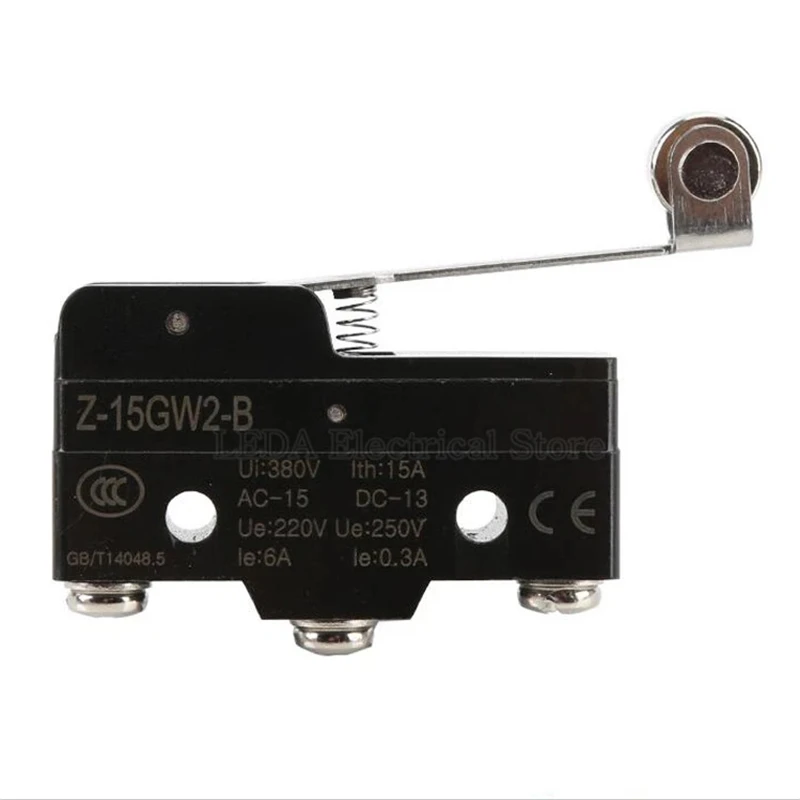 1Pcs LXW5-11G1/Z-15GW2-B 15A 380V Parallel Roller Hinge Lever Micro Limit Switch Travel Switch